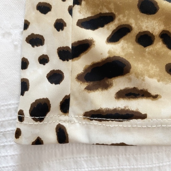 NATORI LEOPARD SATIN CUT OUT SLEEVELESS FULL LENGTH MAXI SLEEP SLIP GOWN DRESS - Picture 8 of 8